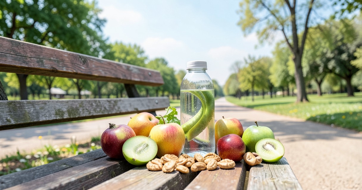 Ideas para caminar con más confort — 6. Mantén una hidratación adecuada y una dieta equilibrada